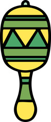 brazilian maraca traditional musical  instrument