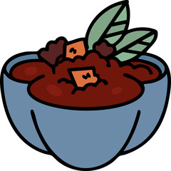 traditional hot brazilian feijoada stew