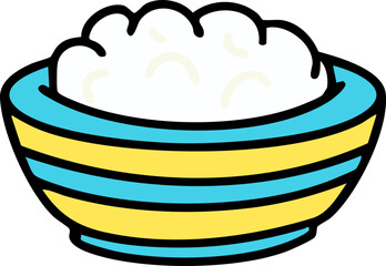 brazilian traditional rice in bowl