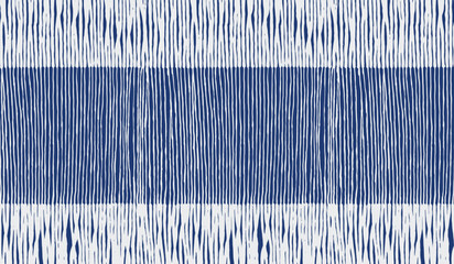 Hand drawn brush lines abstract stripes pattern in white and blue, Japanese and ethnic wood carving, woven texture background, simple graphic for textile, carpet © Dear Reader