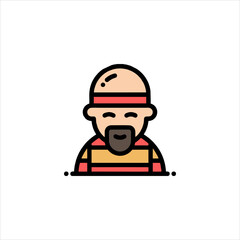 Worker with Helmet