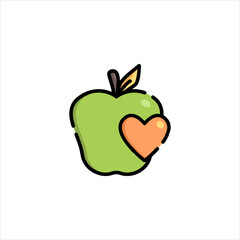 Apple with Heart