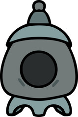 traditional japanese ishidoro stone shrine