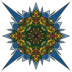 abstract flower design(Flora Star)