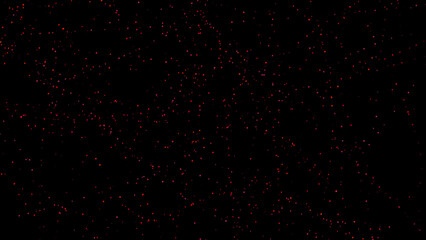 Blurred fire embers sparks on black background . Texture isolated overlays. Concept of particles, sparkles, light and flame.