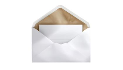 Open Envelope with Letter