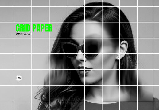 Grid Paper Photo Effect