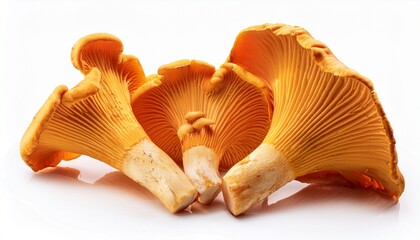 Fresh Chanterelle Isolated On White