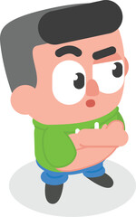 Obraz premium boy vector illustration for app or website purposes