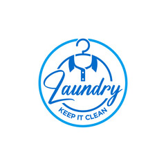 Premium Logo For Loundry Laundry Dry Clean Store Business Vector Template 