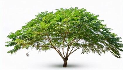 Siamese Neem Tree Azadirachta Indica Juss Isolated On White Background