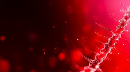Meningitis Emergency Background With Abstract Visualization of Bacteria