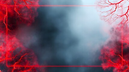 Meningitis Emergency Background With Abstract Red and Dark Effects