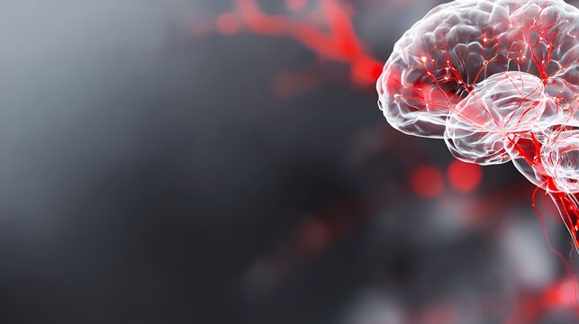 Meningitis Awareness Background With Abstract Brain Imagery