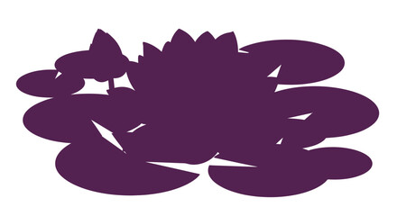 Lily pad silhouette