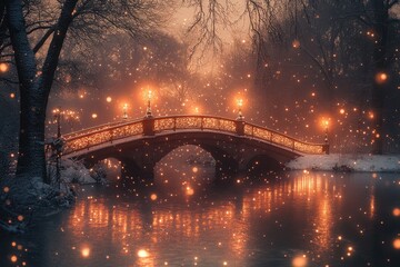 Bridge over a river.