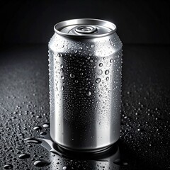 soda can on black