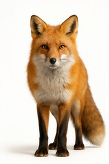 Fototapeta premium Fox on a plain background.