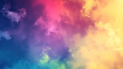 Obraz premium Colorful smoke and cloud backgrounds, perfect for creative designs, posters, banners, or digital art that require vibrant and lively visual effects.