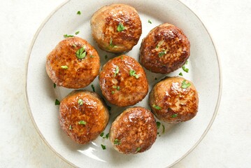 Minced pork and beef cutlets
