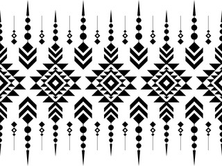 Geometric ethnic pattern. Geometric ethnic pattern, Navajo, Native American tribal fabric design for clothing, textile, wrapping, background, wallpaper, carpet, embroidery, print, vector, illustration