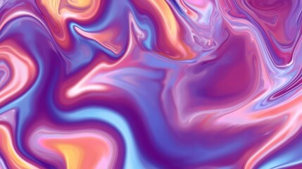 Abstract swirling pattern of vibrant purple, pink, blue, and orange colors creating a mesmerizing fluid art effect.