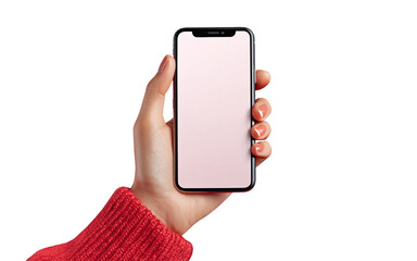 hand holding smart phone