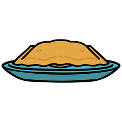 large brazilian fried pastel dessert