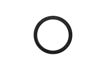 Blackened metal frame ring is isolated.