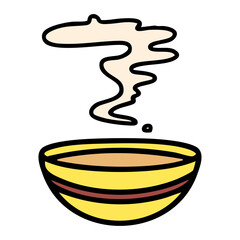 steaming bowl of japanese miso soup