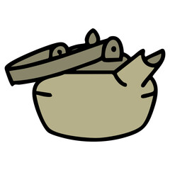 a simple  japanese tea pot