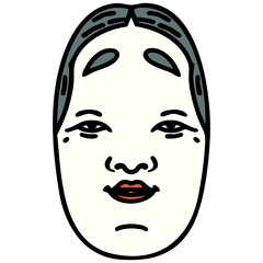 japanese koomoto traditional theatre mask