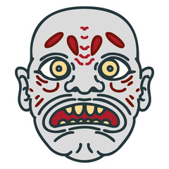 traditional folklore japanese character mask