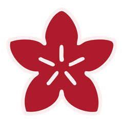 simple japan style flower design