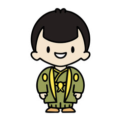 japanese man in traditional wedding clothing