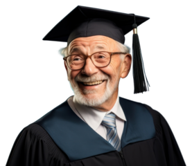 PNG Graduation portrait glasses adult.