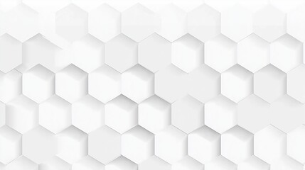 Fototapeta premium White Honeycomb Hexagon Geometric Pattern, Abstract Art Texture Background for Modern Tech, Medical or Business Design, Seamless Tiling 