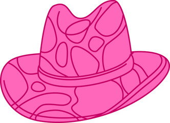 Hat with Cow Print