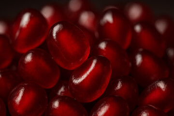 Close-up of Pomegranate Seeds Background