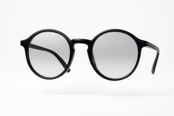 3D icon of stylish round eyewear for vision correction and eye protection.