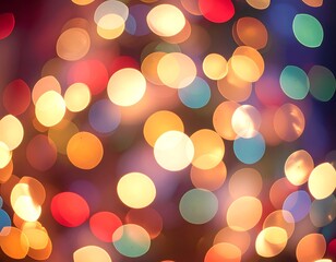 Abstract bokeh lights, colorful circles