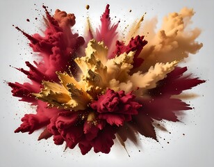 Abstract explosion of warm colors