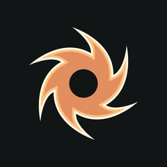 Black hole icon in colorful design for space, astrophysics, and galaxy projects.