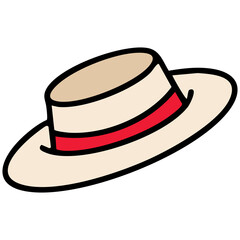 traditional brazilian hat with brim