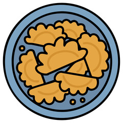 traditional fried brazil fogazza pastry