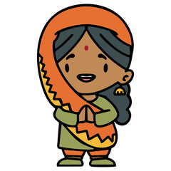 indian woman in traditional dress