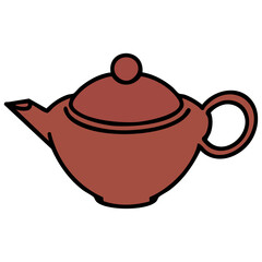 a  teapot of japanese tea