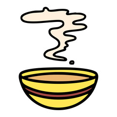steaming bowl of japanese miso soup