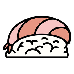 japanese nigiri sushi on rice