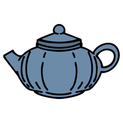 a ceramic japanese tea pot